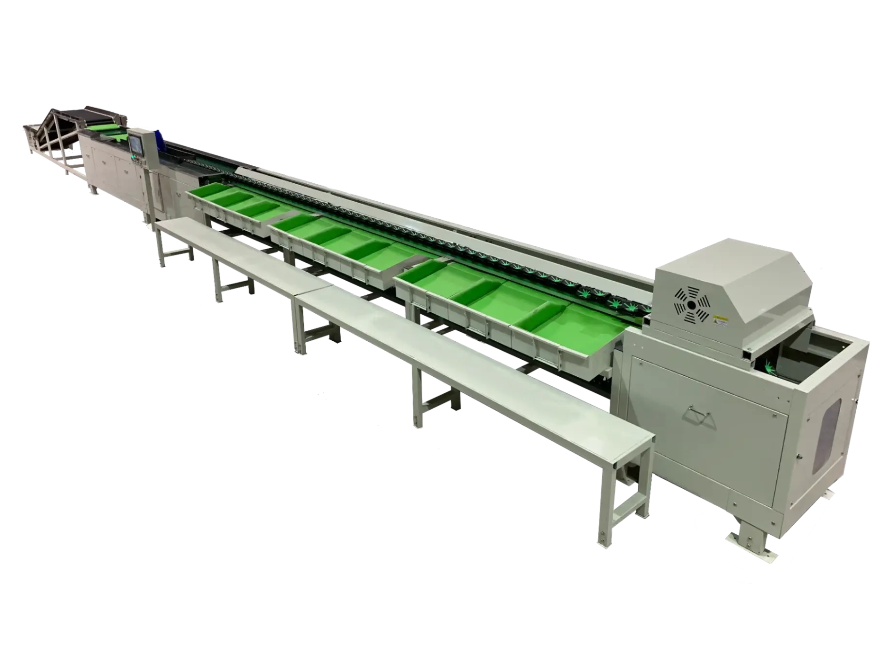 Automatic apple weight sorting machine with soft padding
