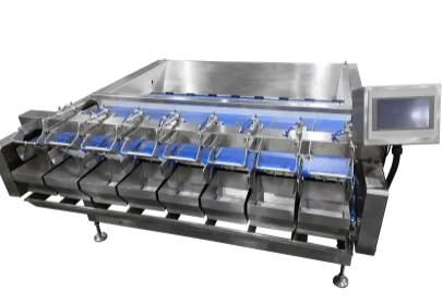 8-Head Linear Weigher, Punnet Filling Line for Cherry Tomato, Litchi & Jujube